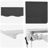 vidaXL Einziehbare Markise Anthrazit 400 x 200 cm Stoff