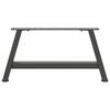 vidaXL Couchtischbeine A-Form 2 Stk. Anthrazit 70x(30-31) cm Stahl