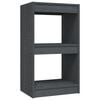 vidaXL B&uuml;cherregal Grau 40x30x71,5 cm Massivholz Kiefer
