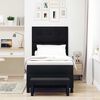 vidaXL Boxspringbett mit Matratze Schwarz 100 x 200 cm Stoff