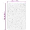 vidaXL Teppich Shaggy Hochflor Modern Golden 120x170 cm