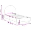 vidaXL Kinderbettgestell mit Kopfteil Hellgrau 70 x 140 cm Schafstoff