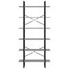 vidaXL Hochschrank Grau Sonoma 100x30x210 cm Holzwerkstoff