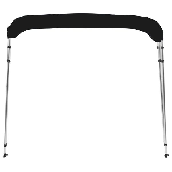 vidaXL 4-Bow Bimini-Top Schwarz 243x244x137 cm