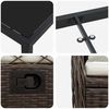 vidaXL Garten Essgruppe 3 pcs Braun Poly-Rattan