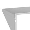 vidaXL Wandregal 75x45x31 cm Silbern Edelstahl