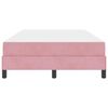 vidaXL Boxspringbett mit Matratze Rosa 120 x 220 cm Stoff