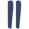 vidaXL Kopfteil mit Ohren Blau 103x23x118/128 cm Stoff