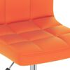 vidaXL Drehbare Esszimmerst&uuml;hle 2 Stk. Orange Kunstleder