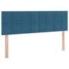 vidaXL Aufbewahrungsbett mit Matratze Dunkelblau 140 x 200 cm Samt