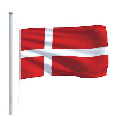 vidaXL Flagge Dänemarks 90 x 150 cm