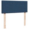 vidaXL Boxspringbett mit Matratze Blau 120x190 cm Stoff