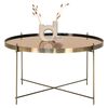 House Nordic Couchtisch Scarlett 70x40 cm Rund Messing