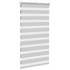 vidaXL Doppelrollo Hellgrau 90x150 cm Stoffbreite 85,9 cm Polyester