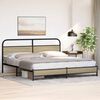 vidaXL Metallbett ohne Matratze Sonoma-Eiche 180x200 cm