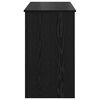 vidaXL Kosmetiktisch mit Spiegel Schwarz Eichen-Optik 100 x 45 x 76 cm