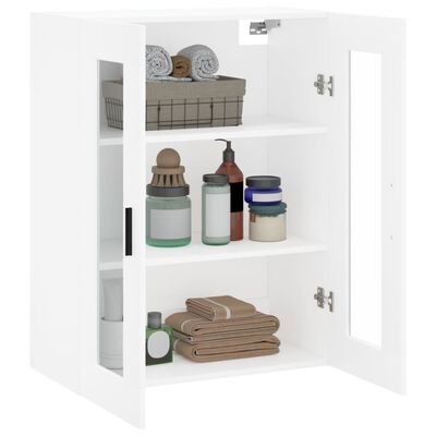 vidaXL Wandschrank Weiß 69,5x34x90 cm