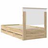vidaXL Bettrahmen Sonoma-Eiche 90 x 200 cm Ingenieurs Holz