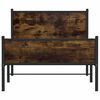 vidaXL Metallbett ohne Matratze R&auml;uchereiche 107x203 cm