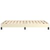vidaXL Bettgestell Creme 120x200 cm Kunstleder