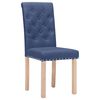 vidaXL Esszimmerst&uuml;hle 6 Stk. Blau Stoff