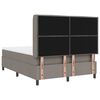 vidaXL Boxspringbett mit Matratze Taupe 160 x 200 cm Stoff