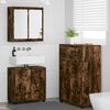 vidaXL Badezimmerm&ouml;bel-Set 3 pcs Ger&auml;ucherte Eiche Holzwerkstoff