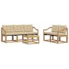 vidaXL Outdoor-Sofagarnitur 6 stk. Wei&szlig; und Beige