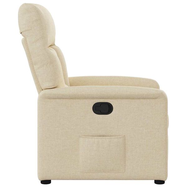 vidaXL Relaxsessel Creme Stoff