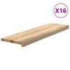 vidaXL Treppenstufen 16 Stk. Unbehandelt 90x25x2 cm Massivholz Eiche
