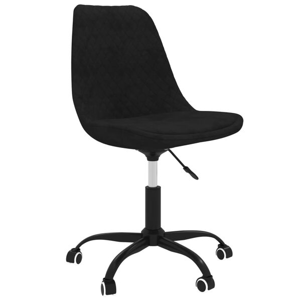 vidaXL B&uuml;rostuhl Drehbar Schwarz Stoff