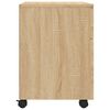 vidaXL Mobiler Aktenschrank mit Rollen Sonoma-Eiche 45x38x54 cm