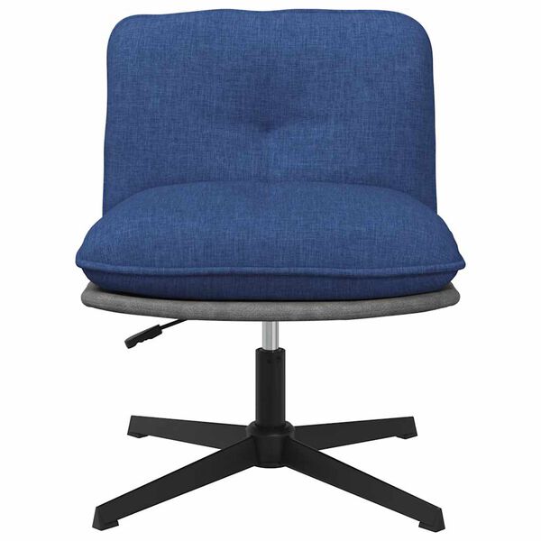 vidaXL B&uuml;rostuhl Drehbar Blau Stoff