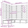 vidaXL Garten-Pflanzgef&auml;&szlig; 5 pcs Grau 120 x 120 x 125,5 cm Kunststoff