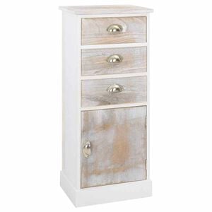 vidaXL Beistellschrank 38x28x86 cm Massivholz Paulownia