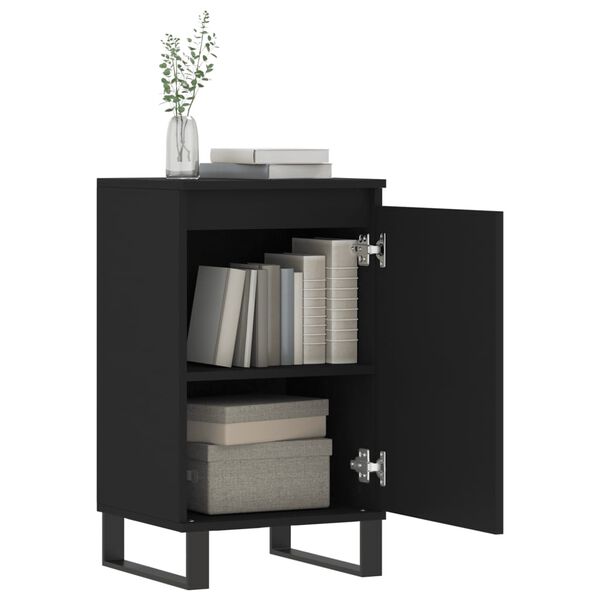 vidaXL Sideboards 2 Stk. Schwarz 40x35x70 cm Holzwerkstoff