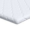 vidaXL Kokosnuss Topper Wei&szlig; 100 x 200 cm Jacquard-Stoff