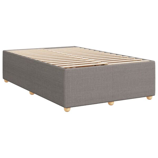 vidaXL Bettgestell ohne Matratze Taupe 120x200 cm Stoff