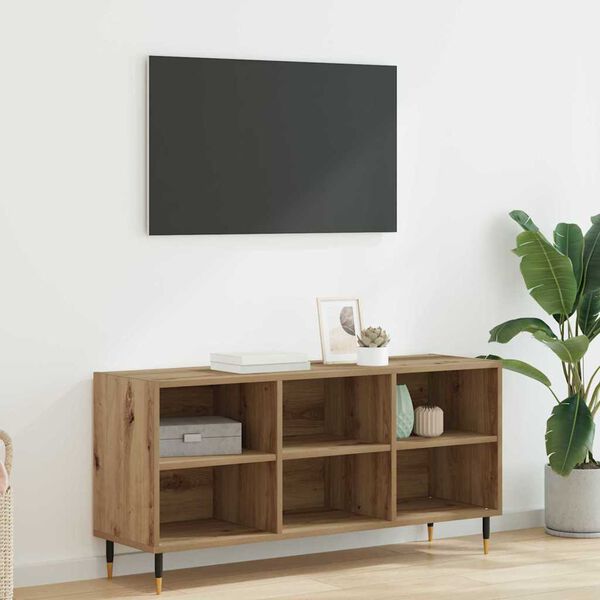 vidaXL TV-Schr&auml;nk Artisan-Eiche 103,5 x 30 x 50 cm Holzwerkstoff
