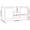vidaXL TV-Schrank Grau Sonoma 102x37,5x52,5 cm Holzwerkstoff