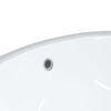 vidaXL Waschbecken Wei&szlig; 47x39x21 cm Oval Keramik