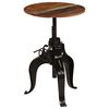vidaXL Bartisch Altholz Massiv 60x(76-110) cm