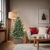 vidaXL Weihnachtsbaum-Rock Braun &Oslash;65x23 cm Kunststoff