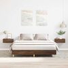 vidaXL Bettgestell ohne Matratze Braun Eichen-Optik 150x200 cm