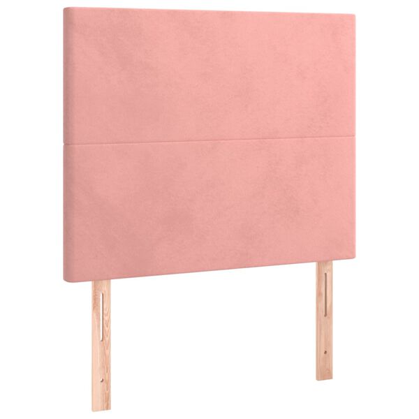 vidaXL Kopfteil Rosa 90x5x118/128 cm Samt