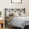 vidaXL Kopfteil Metall Schwarz 100 cm