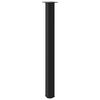 vidaXL Bartischbeine 4 Stk. Schwarz 110-112 cm Stahl