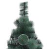 vidaXL K&uuml;nstlicher beleuchteter Weihnachtsbaum mit Kugel-Set 120 cm
