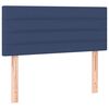vidaXL LED Kopfteil Blau 100x5x78/88 cm Stoff