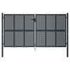 vidaXL Gartentor Anthrazit 300x125 cm Stahl